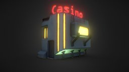 Casino Sci-Fi Building- Space Station Tycoon cyberpunk, casino, neon, casino-hotel, scifi, futuristic, building, light