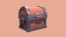 Basic Chest rpg, chest, prop, medieval, treasure, substancepainter, substance, handpainted, cartoon, pbr, zbrush, wood, stylized, fantasy, environment
