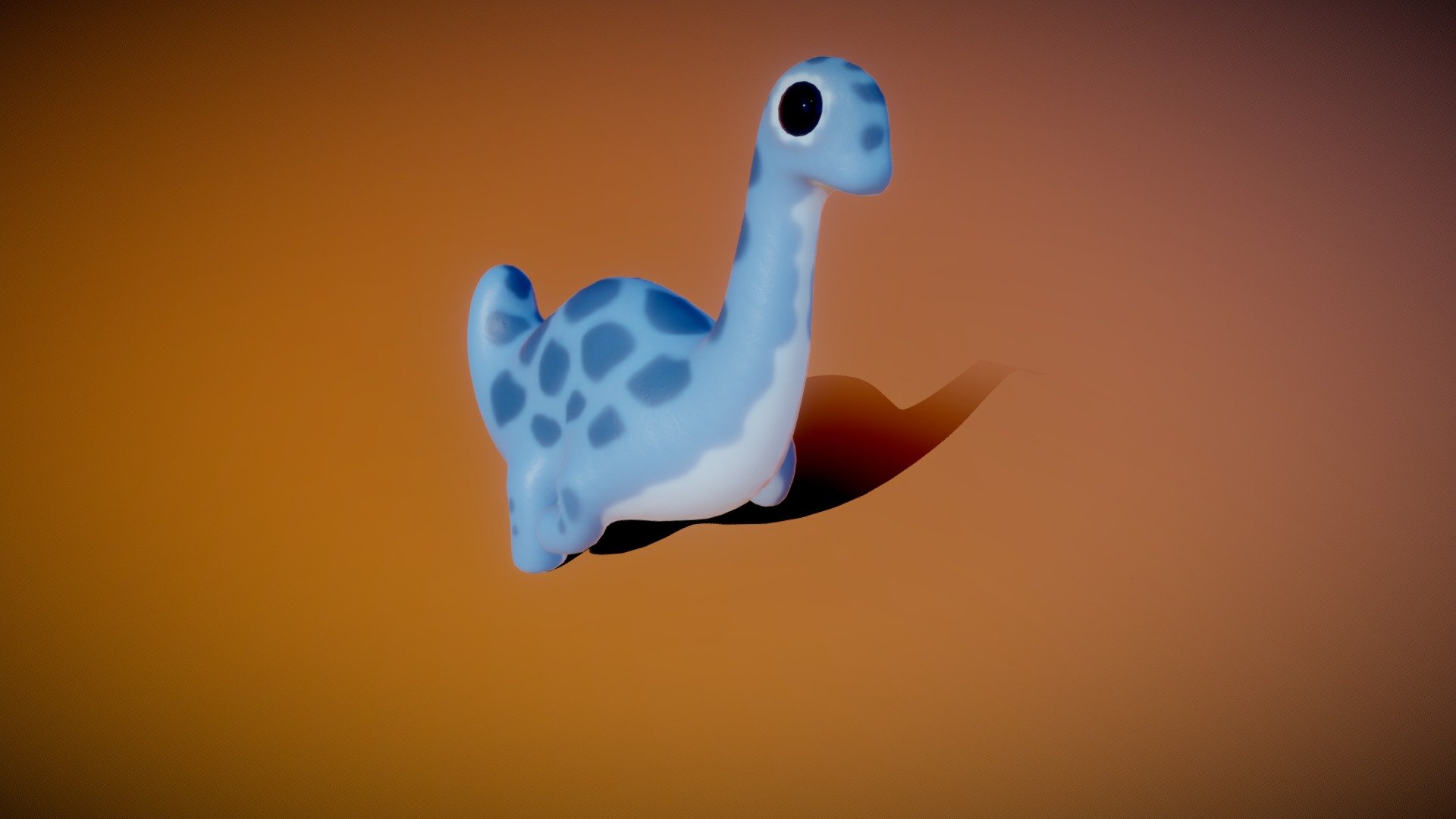 A running baby dino. The rig needs some work to get more out of it 3d model