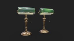 Vintage Lamp lamp, bronze, desk, vintage, antique, detailed, table, dirty, metal, old, light