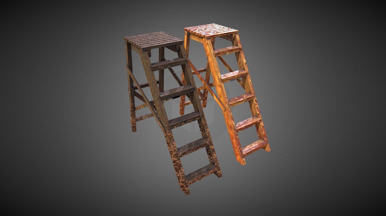 Published by 3ds Max - Ladder - Download Free 3D model by Francesco Coldesina (@topfrank2013) 3d model