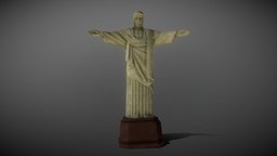 Cristo Redentor world, brazil, drone, architectural, landmark, drones, christ, statue, rio, cristo, famous, redentor, building