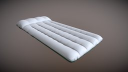 Inflatable Air Mattress Low-poly 3D model