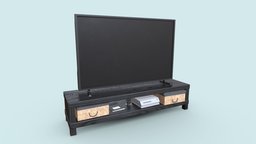 TV Table With TV | Game Assets
