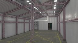 VR Abandoned Warehouse Building mechanic, abandoned, garage, warehouse, vr, showcase, gallery, game-ready, showroom, game-asset, virtual-reality, building, shop, storage-building, car-showroom