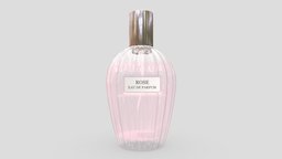 Perfume Bottle eau, crystal, rose, pink, perfume, de, parfum, fragrance, glass