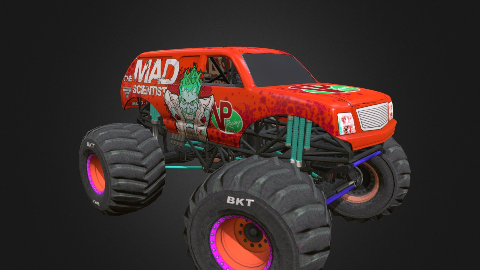 Monster Truck Escalade - 3D model by One Up Game Assets (@OneUpGameAssets) 3d model