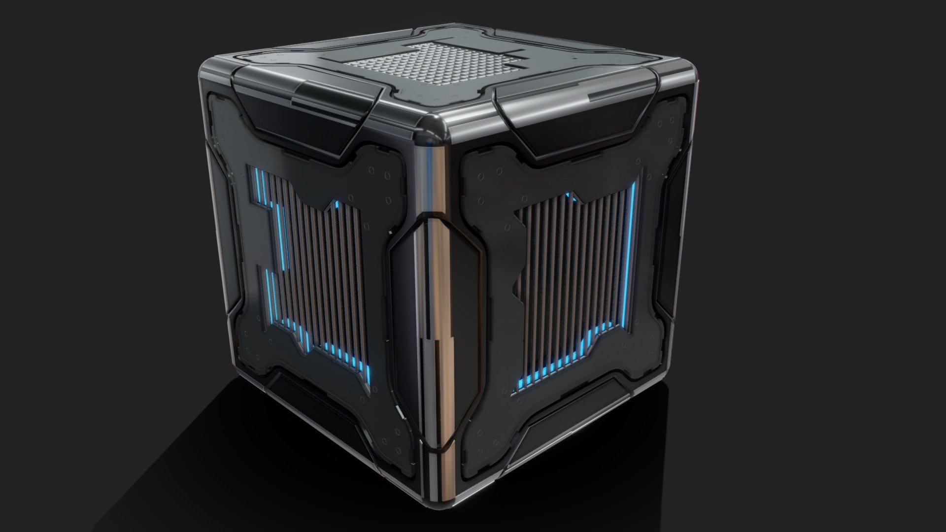 Scifi Cube 7 - Scifi Cube 7 - Buy Royalty Free 3D model by Giimann 3d model