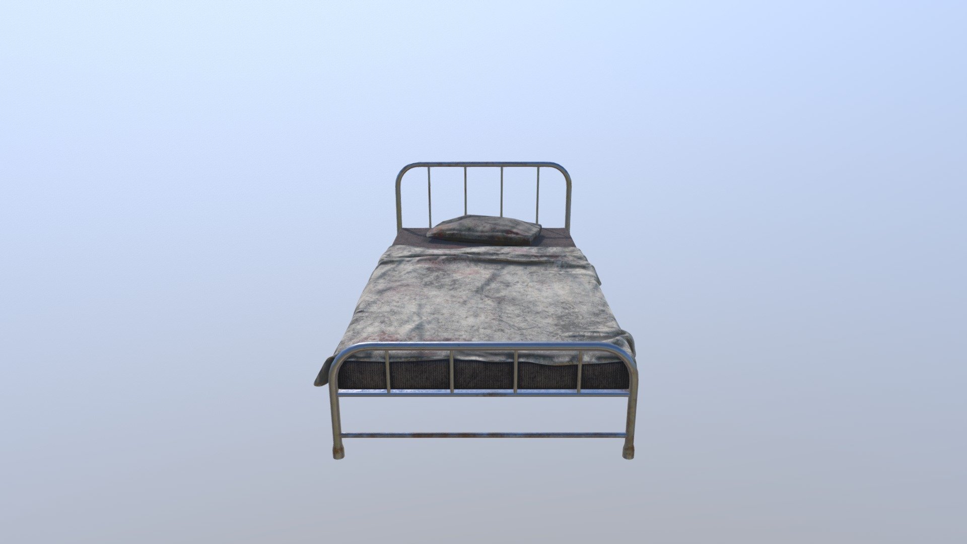 A grimey old hospital bed - Old bed - 3D model by Beth (@lookerbeth) 3d model