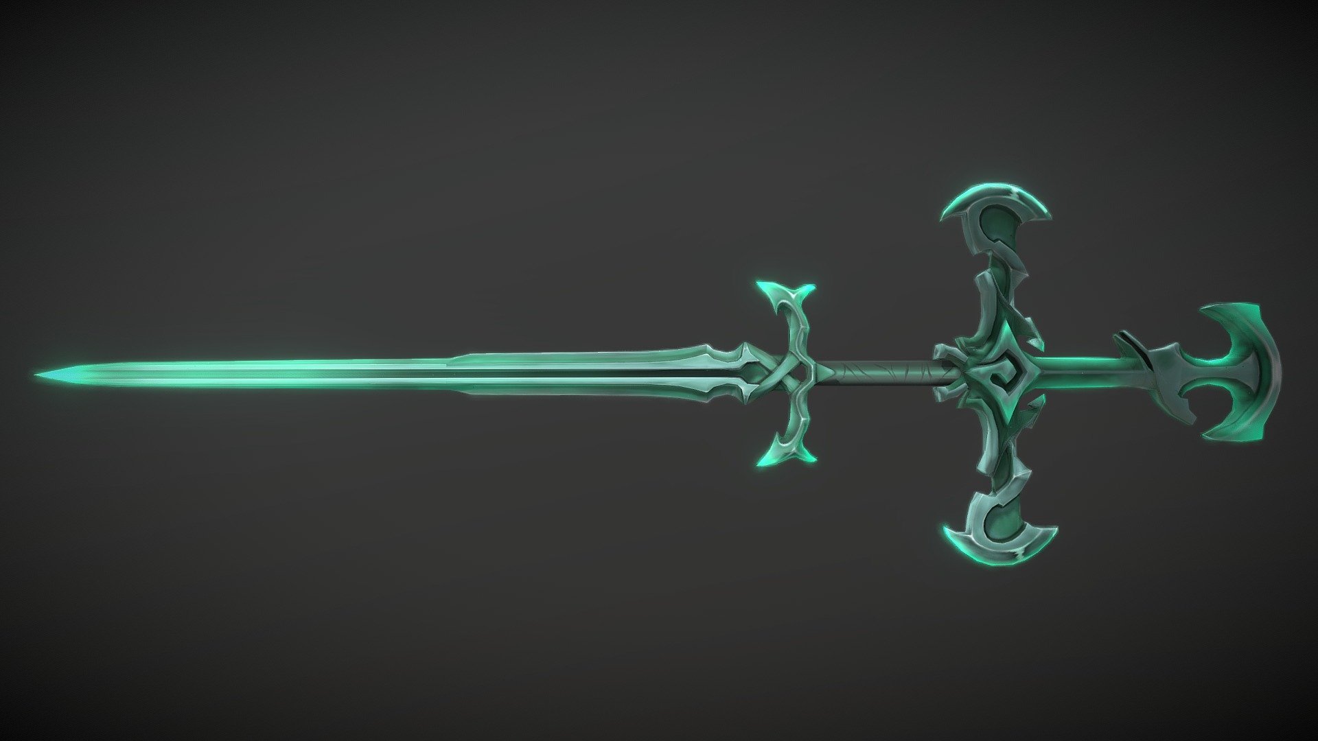 Viego sword from League of Legends.
um&hellip; nice zweihander&hellip; I think. so I made this fanart - Blade of the Ruined King Handpainted - 3D model by AX-7YK 3d model