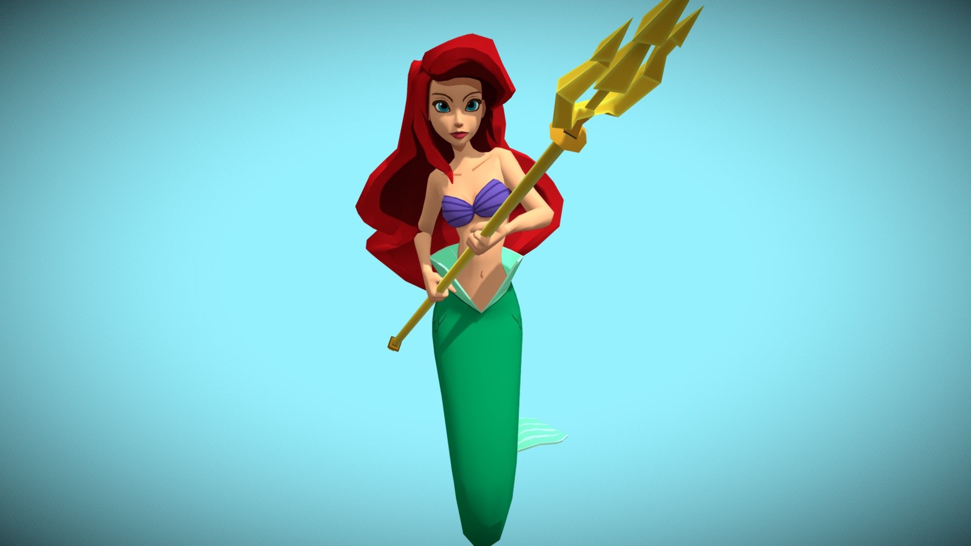 Ariel Combat Idle 01 - Download Free 3D model by James Lashmar (@iamneuron) 3d model