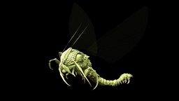 FlyingBuj10 insect, rpg, bug, beetle, action, unreal, carapace, jaws, character, unity, pbr, low, poly, monster, fantasy, rigged