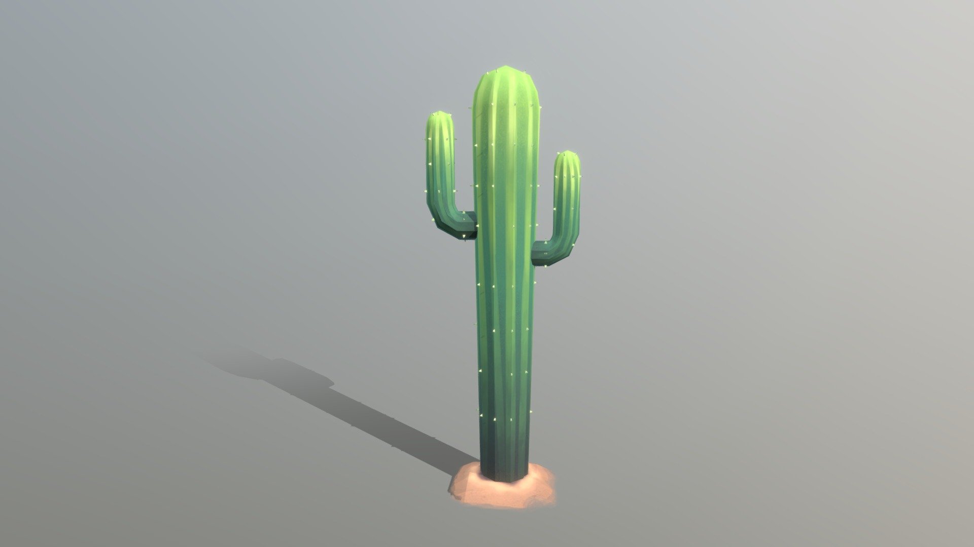 Here's a low poly cactus!

Painted in Photoshop - Low Poly Cactus - 3D model by annieroyalcreates 3d model