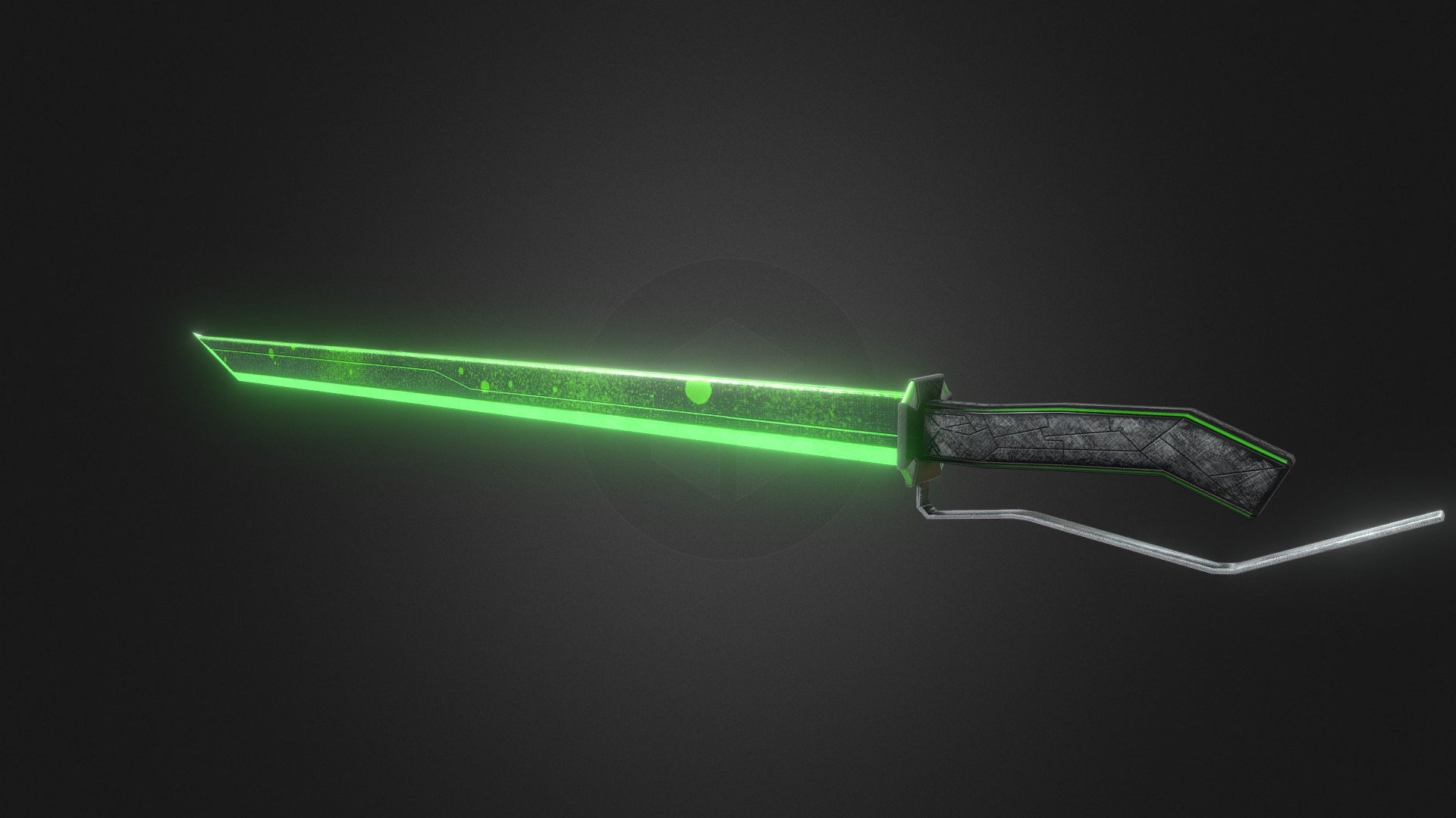 Cyber Sword - Download Free 3D model by Ruslan Abbasov (@3DLaba) 3d model