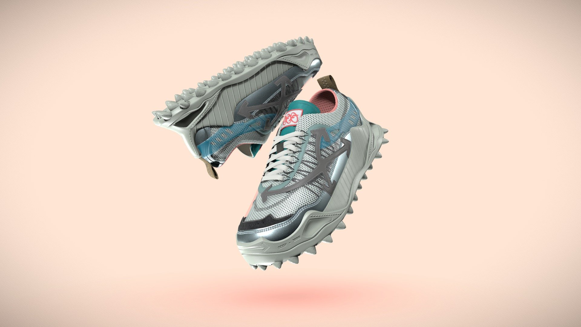 The ODSY-1000 sneaker by Off-White, visualized in 3D.
This model was a collab work with my colleague Angel Yanakiev(https://sketchfab.com/angelyanakiev) who worked on the textures 3d model