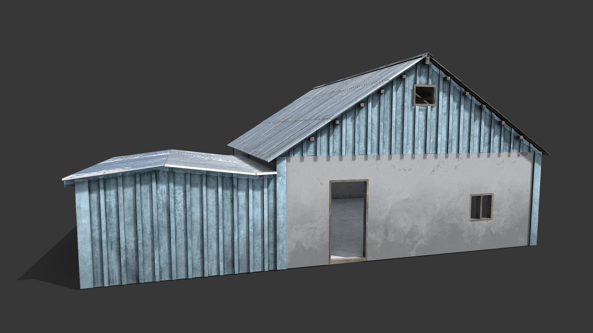 This is a high-quality 3D model of small house with realistic 4k textures.
4096x4096 Textures: Base_Color, Roughness, Metallic, Normal, AmbientOcclusion 3d model