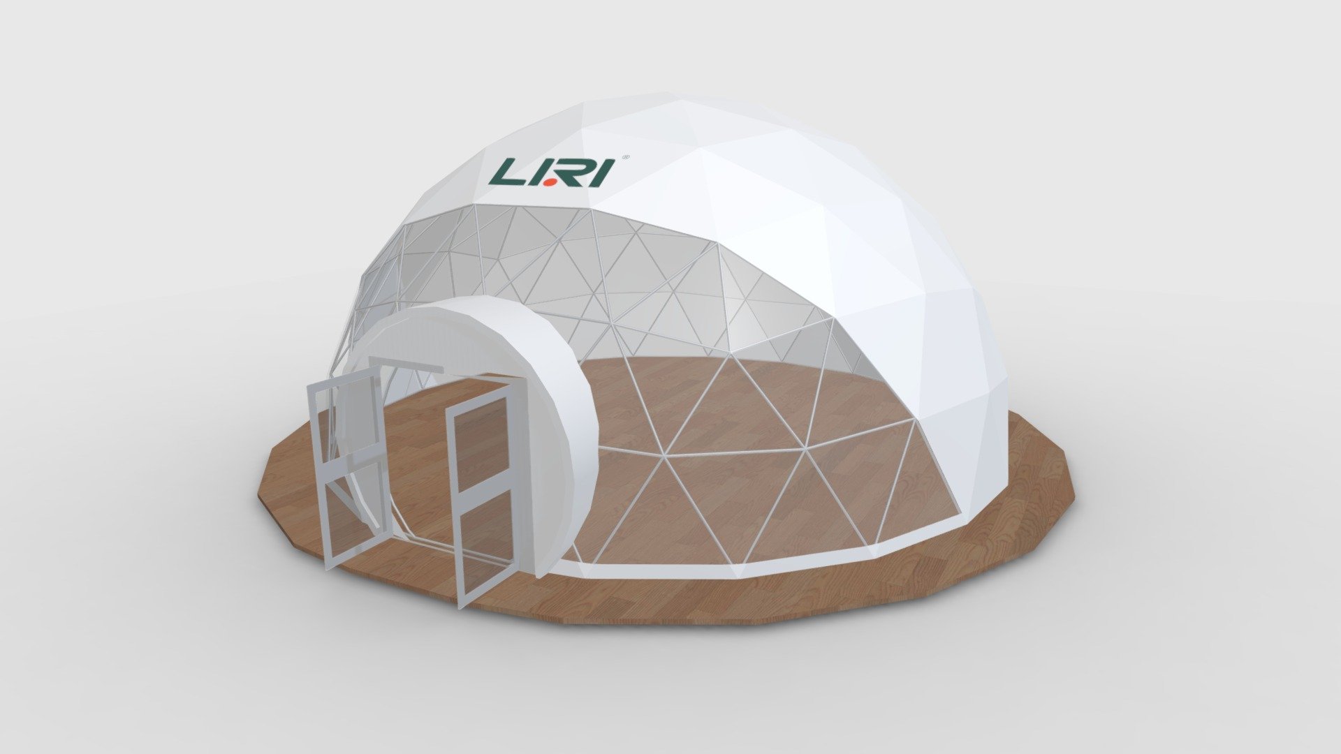 T: 0086-756-6250688
F: 0086-756-5311018
E: liri@liri-tents.com
W: http://en.liri-tents.com http://www.liri-structure.com/ - Geodesic Dome Tent - 3D model by LiriTent 3d model
