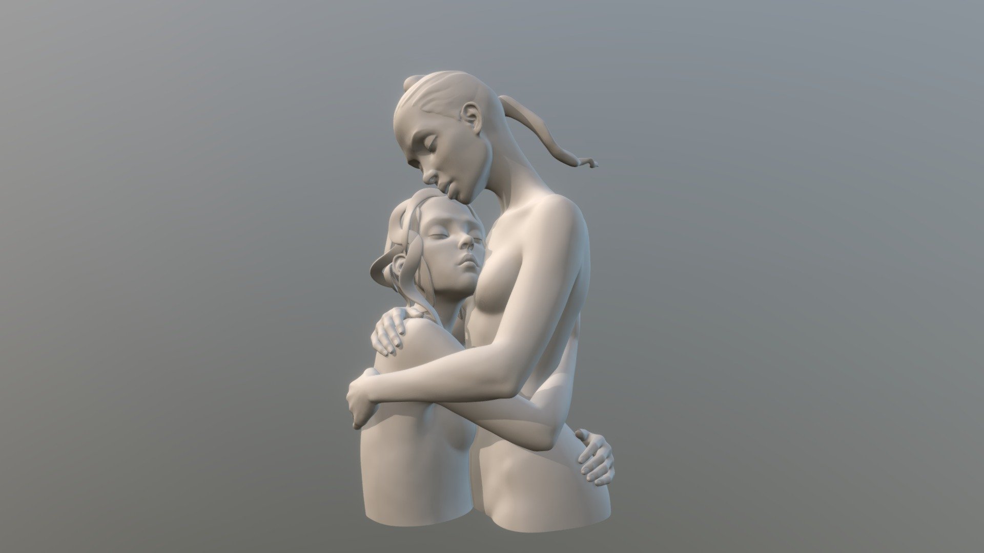 Work in Progress 20220801 for The Park - TheHug_20220801 - 3D model by PawinSculpt 3d model