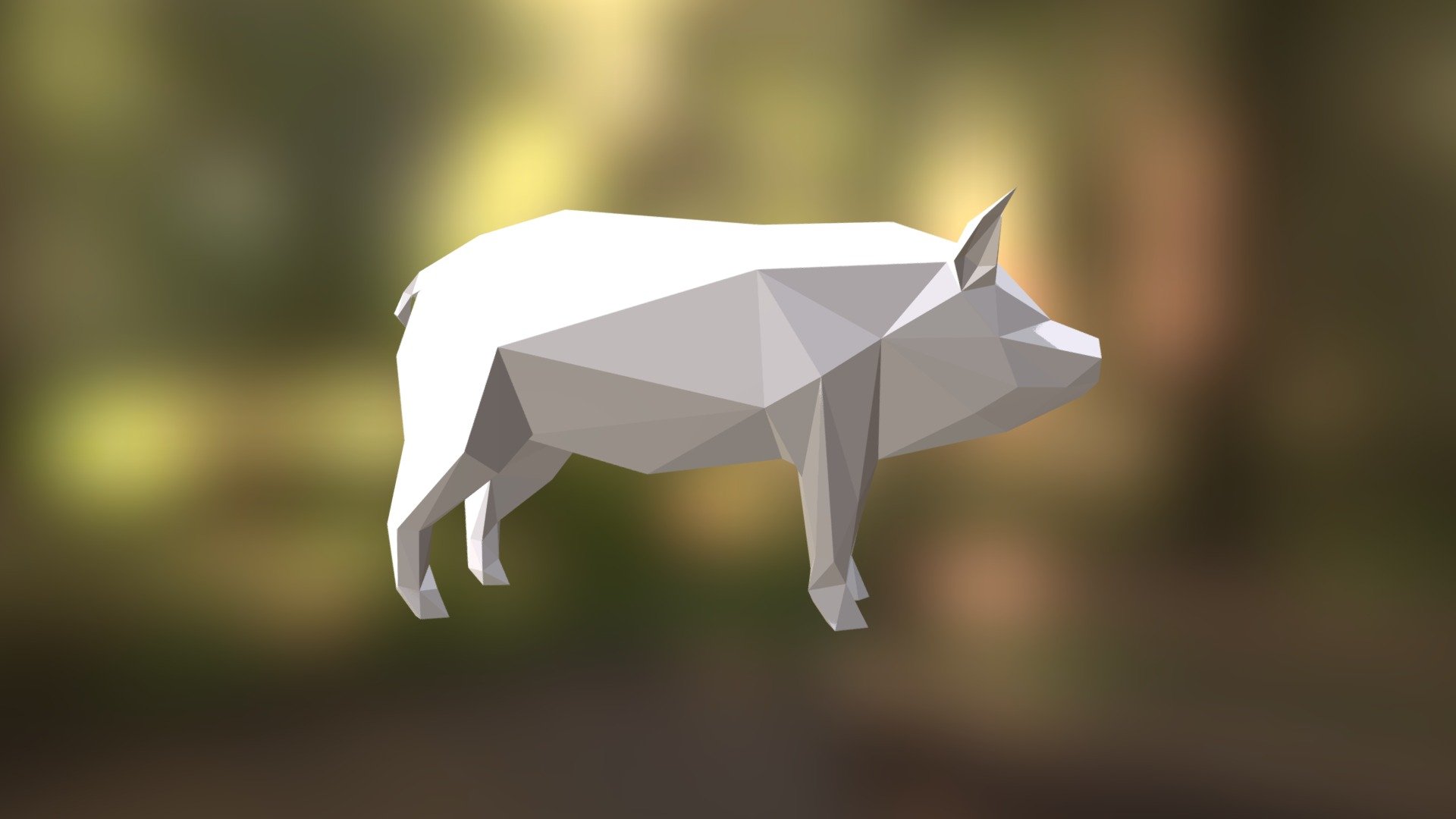 Low Poly 3D model for 3D printing. Pig Low Poly sculpture. You can find this model for 3D printing in my shop: -link removed- Reference model: http://www.cadnav.com - Pig low poly model for 3D printing - 3D model by Peolla3D 3d model