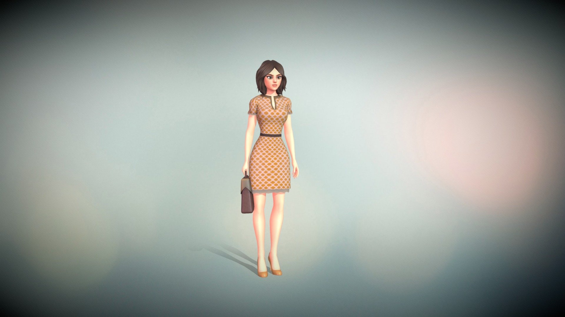 Abigail is a character from my Utlimate Stylized Business Women pack. The pack, available on the Unity Asset Store, features a selection of mecanim-compatible, stylized female characters that will make any business, office or casual game more vibrant. No animations included. (Shown here with a Mixamo animation.)

Contents:




3 characters

5 hairstyles

6 outfits

Features:




Facial blendshapes

Hairstyles rigged for physics assets or animation

2048 x 2048 Textures

~15K tris depending on mesh

Bonus: office props!

Material Options:




Outfit 1 Blouse: 16 materials

Outfit 1 Skirt: 8 materials

Outfit 2 Tank Top: 16 materials

Outfit 2 Pants: 5 materials

Outfit 3 Suit: 5 materials

Outfit 4 Dress: 22 materials

Outfit 5 Jacket: 5 materials

Outfit 5 Pants: 5 materials

Outfit 5 Boots: 3 materials

Outfit 6 Dress: 11 materials

High Heels: 8 materials

Makeup Skin: 3 materials

Eyes: 9 materials

Hair: 7 materials (ea)
 - Abigail - Ultimate Stylized Business Women pack - 3D model by stellargameassets 3d model