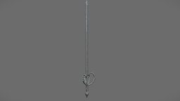 Victorian Imperial Needle Sword victorian, medieval, imperial, ceremonial, pbr, low, poly, female, sword, fantasy, male, royal, kniddle