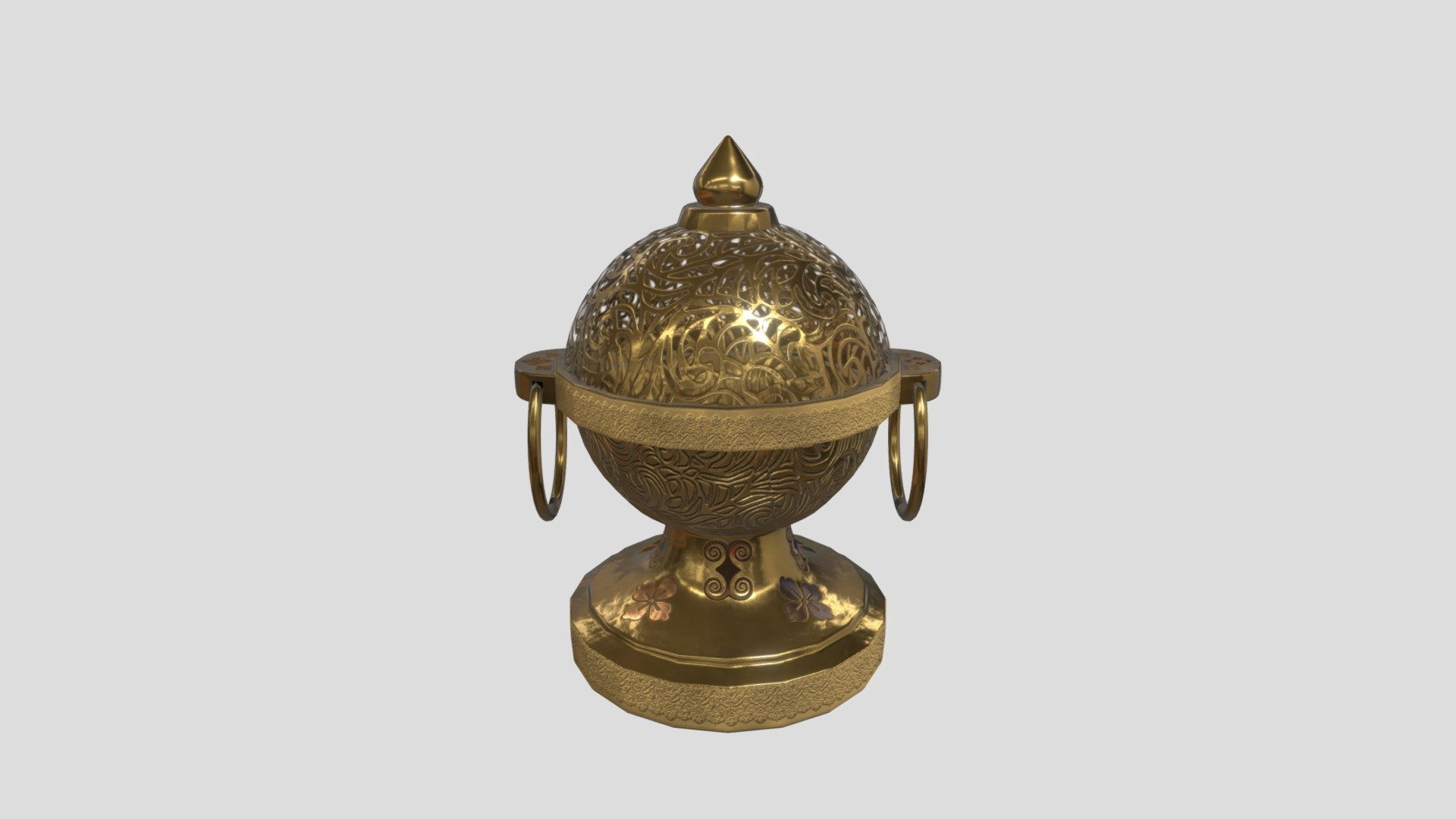 An object that is used in my capstone project. 

It's inspired by traditional 14th century Chinese design - Asian Brass Incense Burner Sarwari S - 3D model by InnerMagic (@craznintendogamer) 3d model