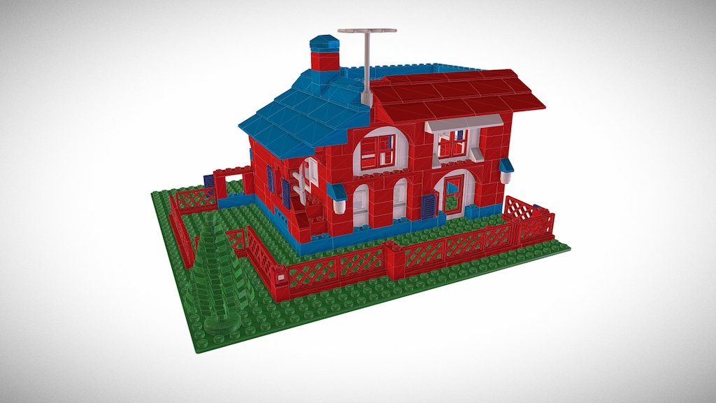LEGO HOUSE by Lamberton - House-R14 - 3D model by Lamberton 3d model
