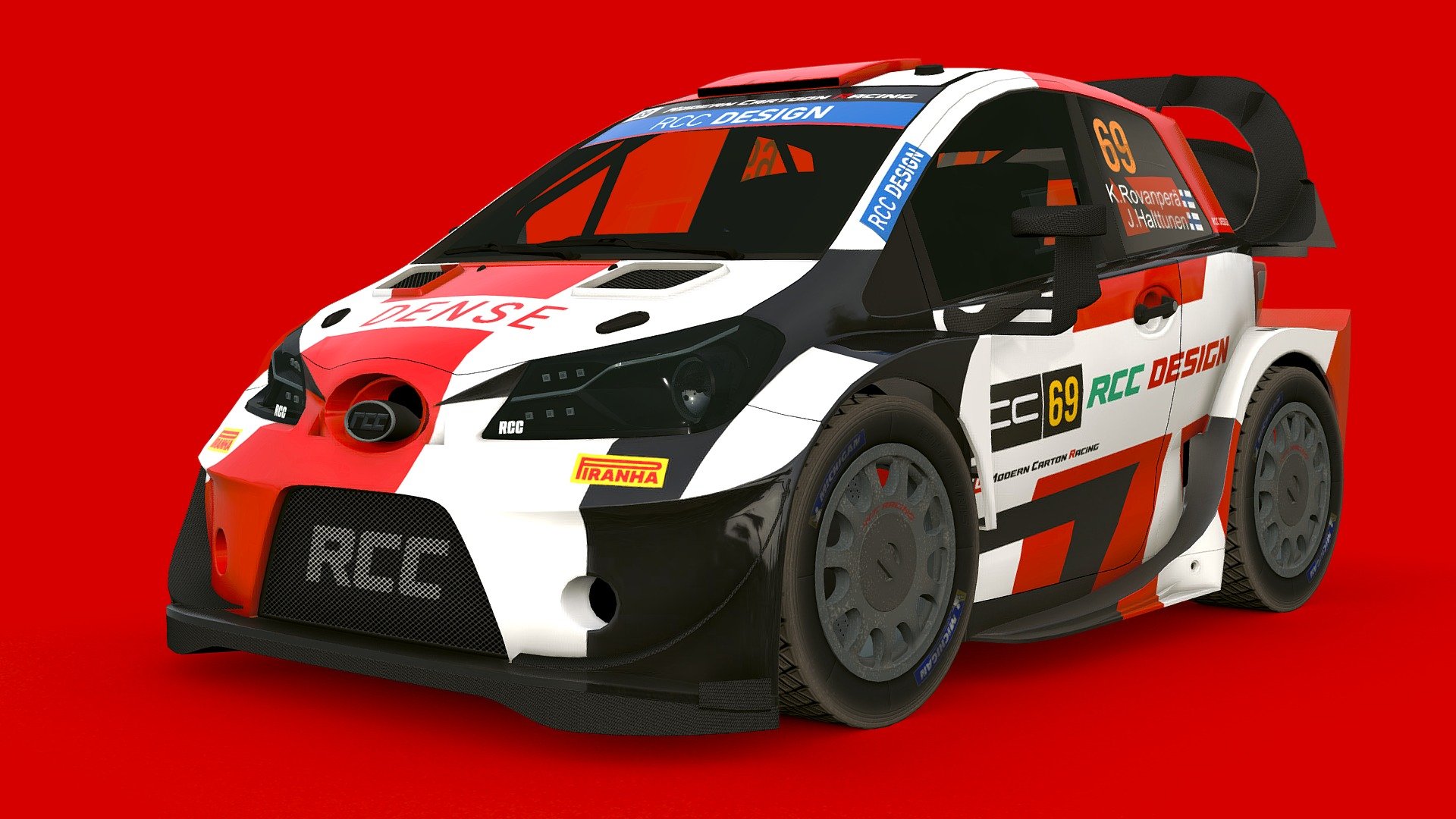 This is my third modern day cartoon car, without interior. It’s intended for mostly mobile users who don’t need detailed interior and want to have more performance, at the same time having good looking exterior.

Car is based on Toyota Yaris GR WRC Car, driven from 2017 - 2021.

Car has several materials and 15 textures - for paint, details and wheels, sized 2048x2048 and 4096x4096 pixels. Car comes with 5 skins, which you can request after buying the model. This model has dust layer applied, but it can be removed by turning it off in Photoshop layers. Contact me to receive Photoshop texture files, Sketchfab store download only includes .png format.

Please send me an email to retrovalorem@gmail.com to get in touch 3d model