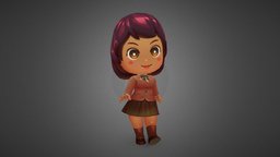 Anime Chibi: School Pack rpg, chibi, rigging, boy, rig, sd, simulation, 3dcharacter, social, character, handpainted, lowpoly, mobile, stylized, anime