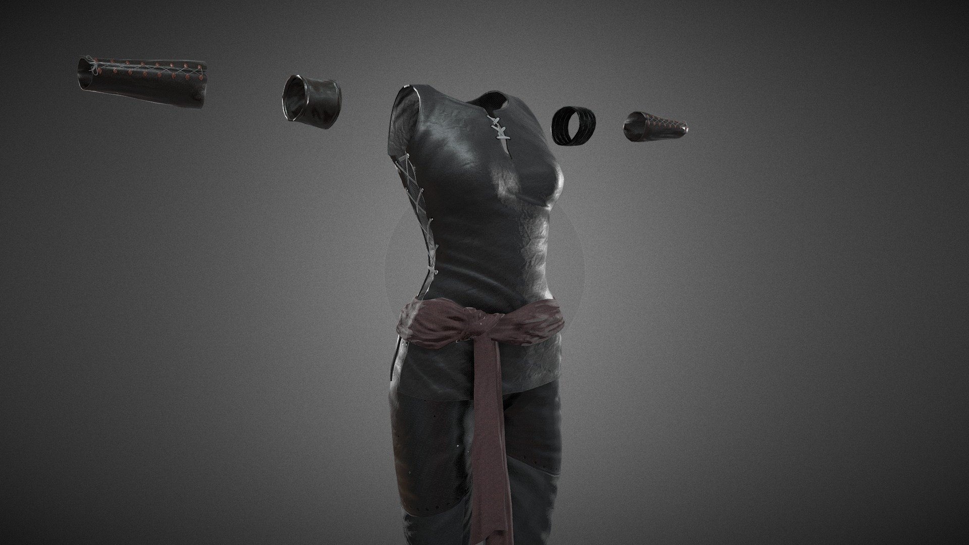 CG StudioX Present :
Female Ninja Outfit 1 Outfit lowpoly/PBR




This is Female Ninja Outfit 1 Comes with Specular and Metalness PBR.

The photo been rendered using Marmoset Toolbag 3 (real time game engine )


Features :



Comes with Specular and Metalness PBR 4K texture .

Good topology.

Low polygon geometry.

The Model is prefect for game for both Specular workflow as in Unity and Metalness as in Unreal engine .

The model also rendered using Marmoset Toolbag 3 with both Specular and Metalness PBR and also included in the product with the full texture.

The product has ID map in every part for changing any part in the model .

The texture can be easily adjustable .


Texture :



ALL Texture [Albedo -Normal-Metalness -Roughness-Gloss-Specular-ID-AO] (4096*4096)

Three objects (Top-Pants-Boots) each one has it own UV set and textures.


Files :
Marmoset Toolbag 3 ,Maya,,FBX,OBj with all the textures.




Contact me for if you have any questions.
 - Female Ninja Outfit 1 - Buy Royalty Free 3D model by CG StudioX (@CG_StudioX) 3d model