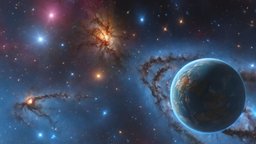 HDRI Cosmos Panorama B universe, 360, vr, virtualreality, galaxy, panorama, equirectangular, background, hdri, skybox, nebula, backdrop, spacebox, sci-fi, space, createdwithai, skysphere