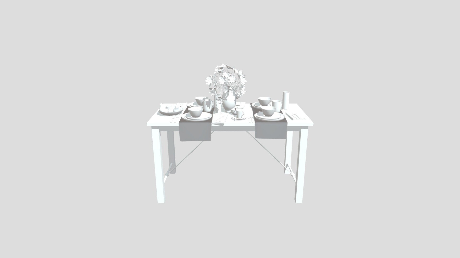 Tableware - 3D model by elalirem1 3d model