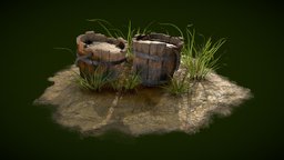 Mud Buckets bucket, plants, pot, pots, mud, peace, dirty, game-art, props, nature, buckets, game-asset, places, muddy, plantsflowers, props-game, pbr-texturing, naturenvironment, nature-wood, pbr-game-ready, nature-plants, pbr, environment