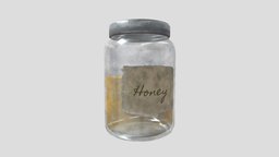 Honey Jar gameprop, jar, substancepainter, substance, gameasset, honeyjar