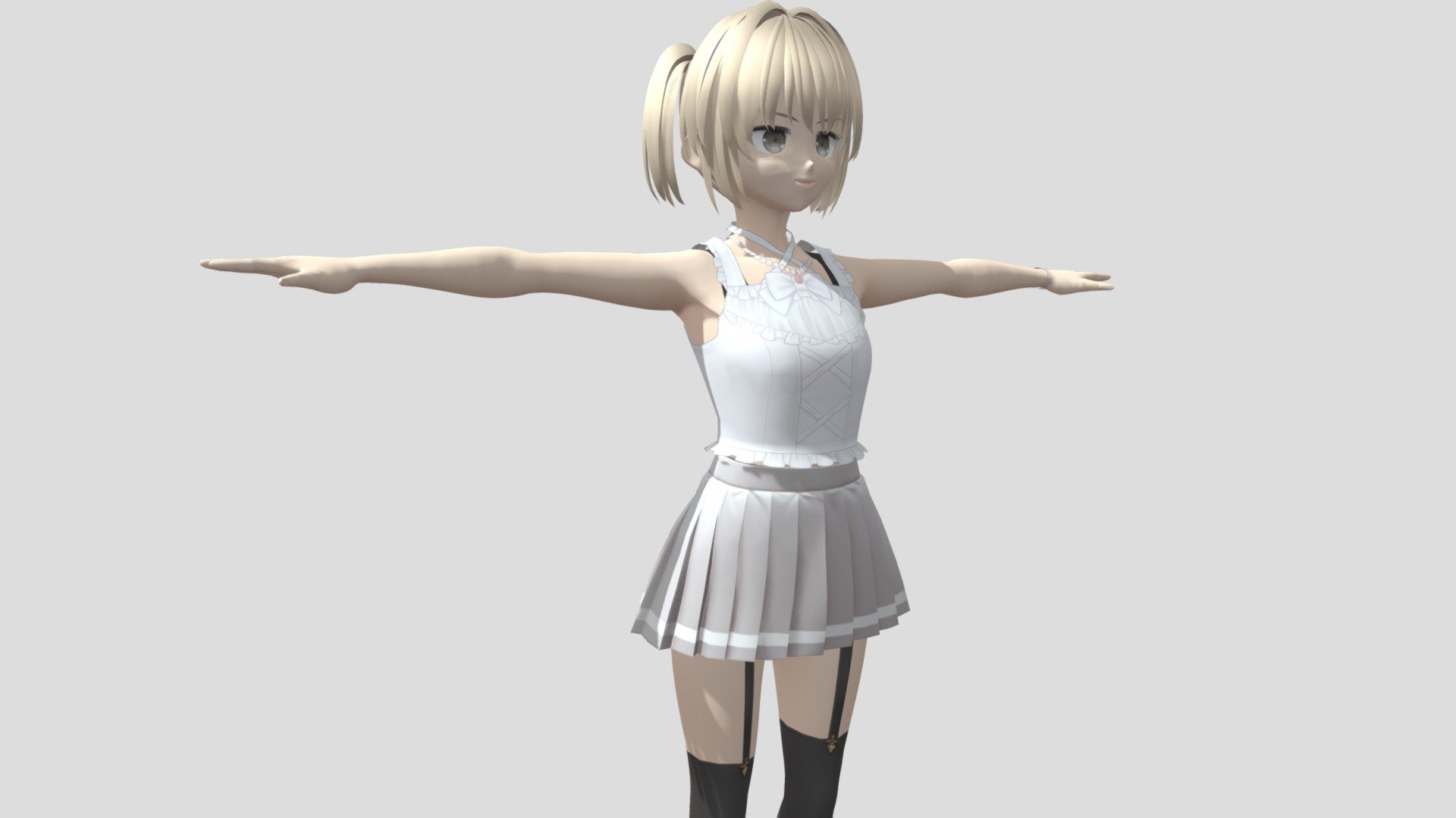 Model preview



This character model belongs to Japanese anime style, all models has been converted into fbx file using blender, users can add their favorite animations on mixamo website, then apply to unity versions above 2019



Character : Casual Female

Verts:24526

Tris:35055

Seventeen textures for the character



This package contains VRM files, which can make the character module more refined, please refer to the manual for details



▶Commercial use allowed

▶Forbid secondary sales



Welcome add my website to credit :

Sketchfab

Pixiv

VRoidHub
 - 【Anime Character】Casual Female (V1/Unity 3D) - Buy Royalty Free 3D model by 3D動漫風角色屋 / 3D Anime Character Store (@alex94i60) 3d model
