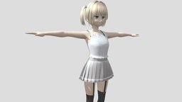 【Anime Character】Casual Female (V1/Unity 3D)
