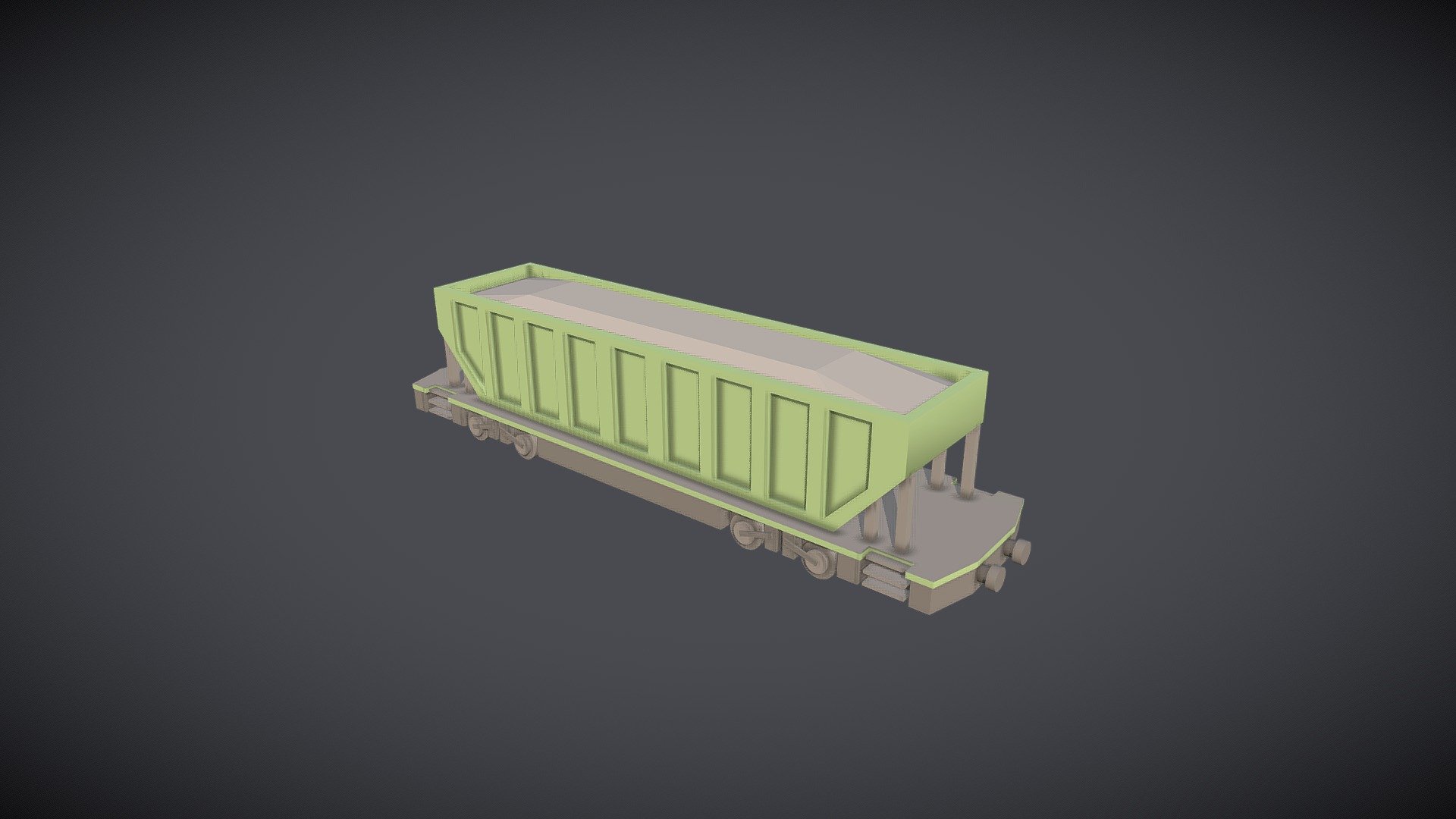 Low-Poly Metal Carriage - Buy Royalty Free 3D model by Incod ART 3D (@incodart) 3d model