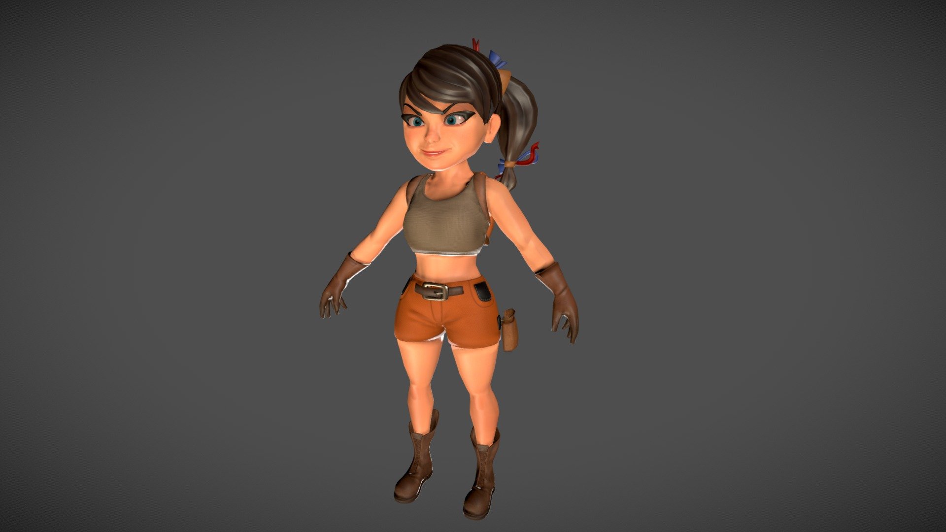 Stylized Female Character
This is game-ready low-poly model. 
Made with Zbrush, Blender, Substance Painter
12,548 faces/24,881 triangles - Stylized Female Character - 3D model by Kirill Tsarenko (@kirill_tsarenko_art) 3d model