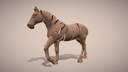 Horse Animation Set videogame, run, idle, game, horse, creature, animal, walk, animation, video, gameanim