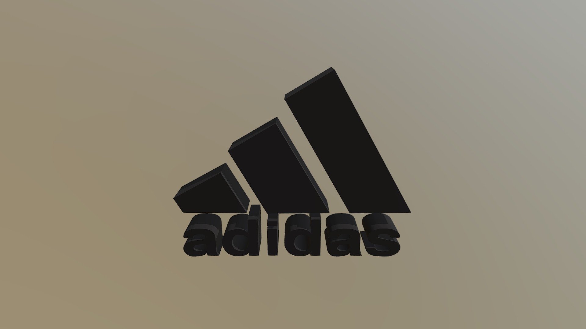 Práctica Logotipo - Logo adidas - 3D model by jimenaconjota 3d model