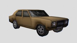 PS1 Style Asset retro, oldschool, pixelated, lowpoly, gameasset, car, gameready, ps1-style, veihicle