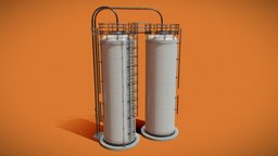 Silo Storage Tanks plant, storage, gas, oil, silo, industry, chemical, tanks, metal, water, tank, silos, grain, refinery, liquid, chemicals, pbr, factory, construction, industrial
