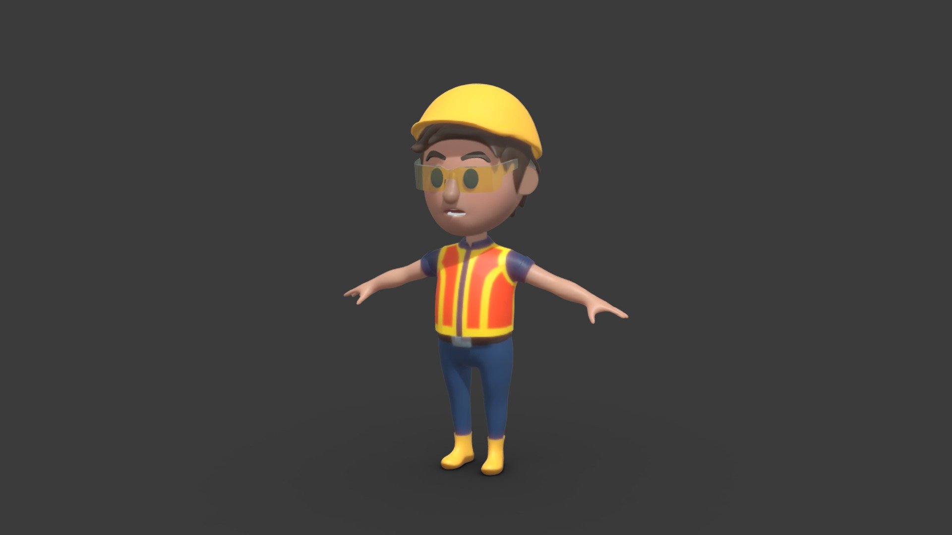 Cartoon construction worker - part of a few characters i made for animation avaluable on my page
* t pose
* not rigged
* made in zbrush - Cartoon construction worker - Buy Royalty Free 3D model by dquintino 3d model