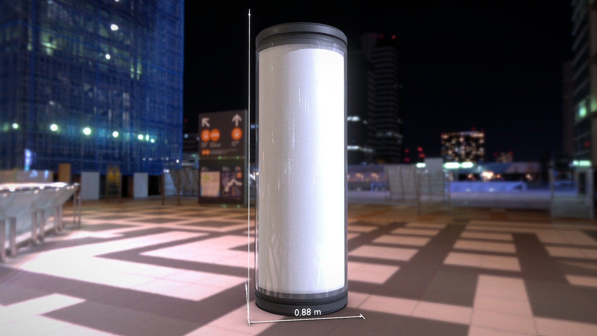 Advertising Pillar with Glass Version 1.






Object Name - Advertising Pillar with Glass 1 


Object Dimensions -  0.880m x 0.880m x 2.500m




Vertices = 1836



Edges = 5332

Polygons = 3504



3D model formats: 




Native format (*.blend)

Autodesk FBX (.fbx)

OBJ (.obj, .mtl)

glTF (.gltf, .glb)

X3D (.x3d)

Collada (.dae)

Stereolithography (.stl)

Polygon File Format (.ply)

Alembic (.abc)

DXF (.dxf)

USDC



3d-modelled and pbr-textured by 3DHaupt in Blender-2.8 - Advertising Pillar with Glass Version 1 - Buy Royalty Free 3D model by VIS-All-3D (@VIS-All) 3d model