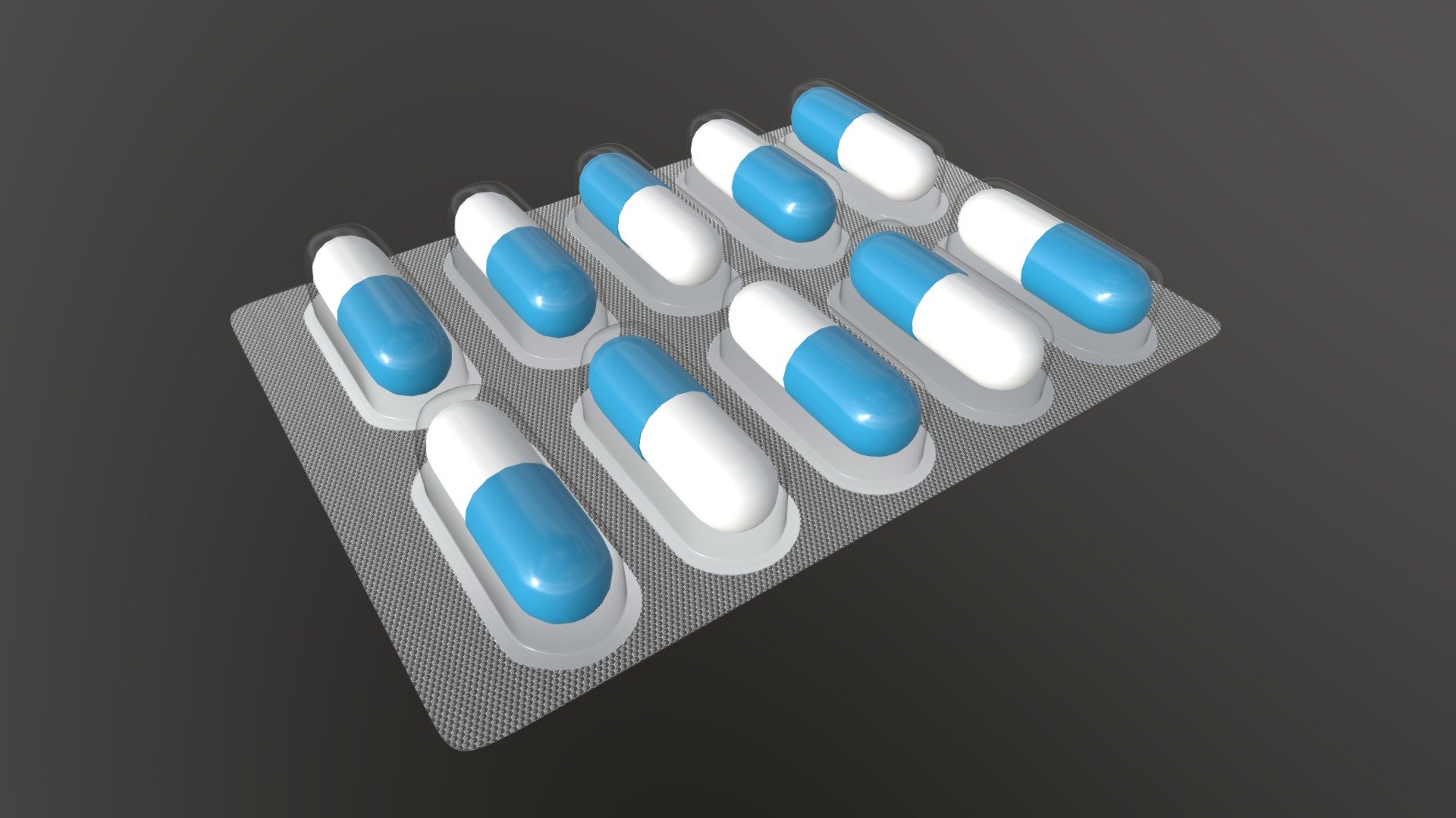 pills in blister 01 - Buy Royalty Free 3D model by HQ3DMOD (@AivisAstics) 3d model
