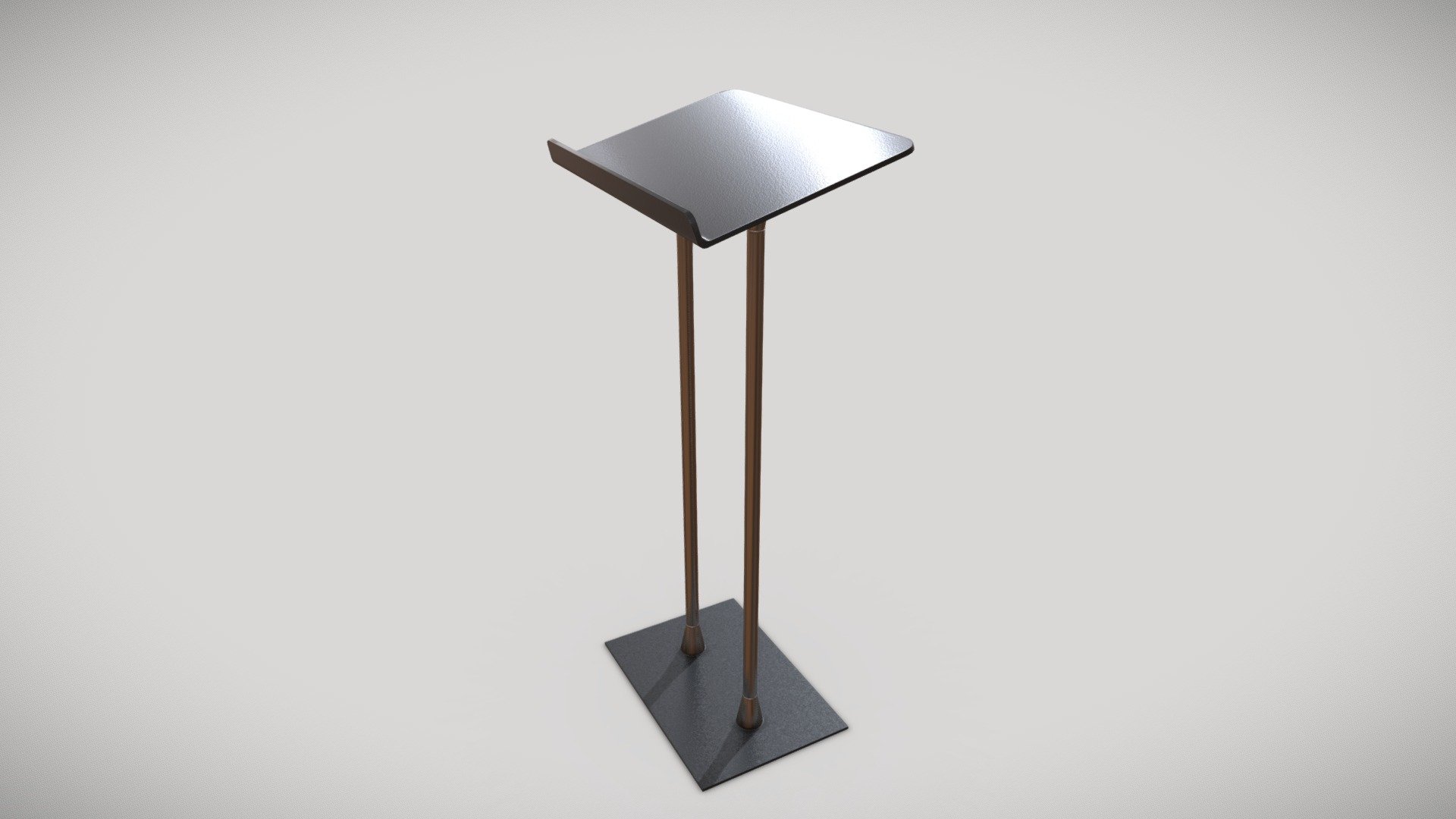 This is a 3D model of a Acrilic Pulpit With Poles


Made in Blender 2.9x (Cycles Materials) and Rendering Cycles.
Main rendering made in Blender 2.9 + Cycles using some HDR Environment * Textures Images for lighting which is NOT provided in the package!

What does this package include?

3D Modeling of  a Acrilic Pulpit With Poles

2K and 4K Textures (Base Color, Normal Map, Roughness, Ambient Occlusion, Metallic, Opacity 

Important notes


File format included - (Blend, FBX, OBJ, MTL)
Texture size -  2K and 4K 
Uvs non - overlapping
Polygon: Quads
centered at 0,0,0

In some formats may be needed to reassign textures and add HDR 
Environment Textures Images for lighting.

Not lights include 

Renders preview have not post processing

No special plugin needed to open the scene.

If you like my work, please leave your comment and like, it helps me a lot to create new content.
If you have any questions or changes about colors or another thing, you can contact me at  we3domodel@gmail.com - Acrilic Pulpit With Poles - Buy Royalty Free 3D model by We3Do (@giovanny) 3d model