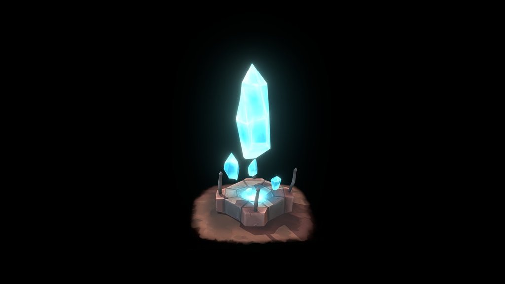 Glowing crystals used in a project we are making - Crystals - 3D model by adamnsexyname (Pieter) (@adamnsexyname) 3d model