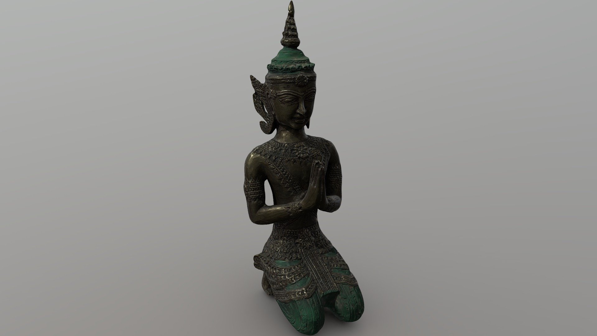 Photogrammetry + Photometric Stereo + Cross/Linear Polarization + Automatic rig - Buddha Statue - 3D model by ffpss 3d model