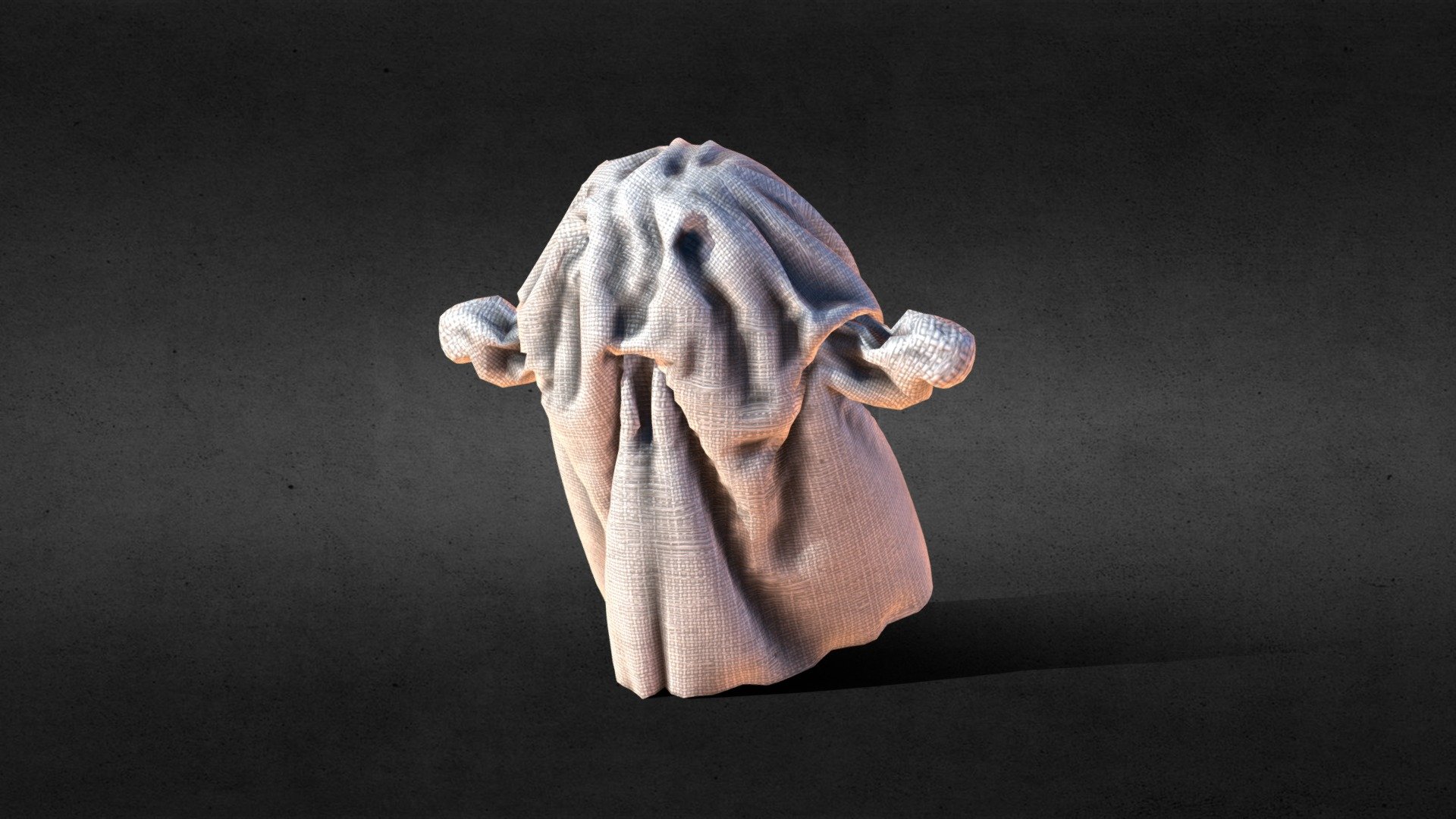 Tiny ghost (cloth animation). You can put a subdiv on it for better look 3d model