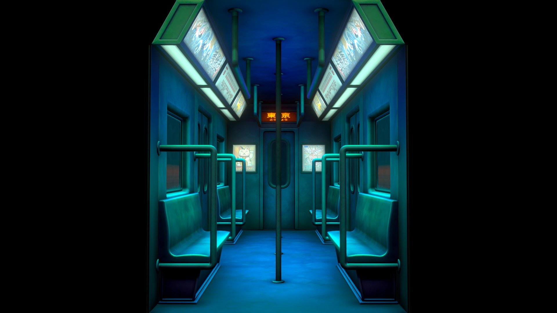 Well, with this week's prompt I wanted to follow the underground urban aesthetic of the Techno Raw Club, so I designed a subway wagon environment. I hope you like it as much as the club, have a good week 💜🚇 - Sketchfab Weekly - Train - Subway Wagon - 3D model by Dark Mermaids (@darkmermaids) 3d model